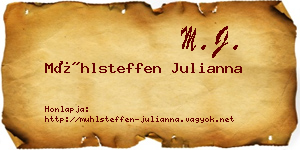 Mühlsteffen Julianna névjegykártya