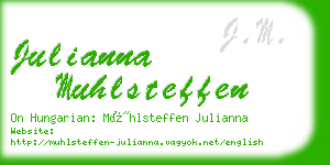 julianna muhlsteffen business card